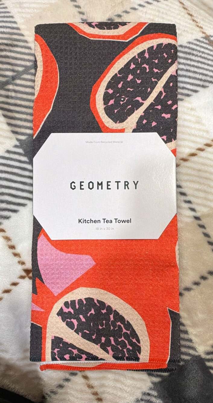 Geometry Ripe and Ready Kitchen Tea Towel Size 18 in x 30 in